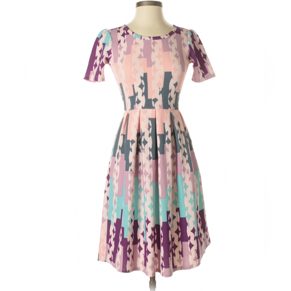Pink/Purple LuLaRoe Dress XS